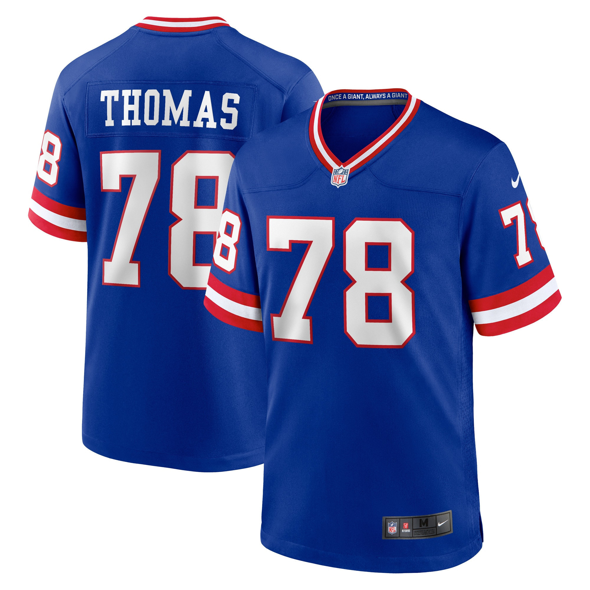 Andrew Thomas New York Giants Classic Player Game Jersey – Royal NFL