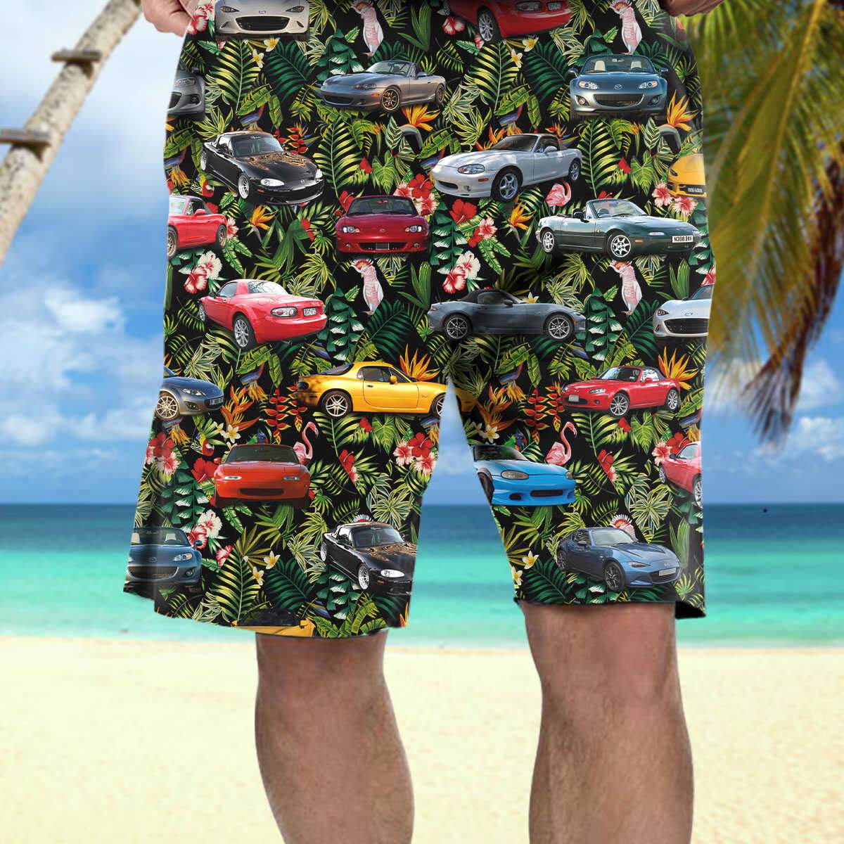 Miata Collection Art Hawaiian Shirt And Beach Short - Pinotee Store