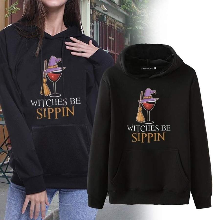 2019 New Fashion Women Hoodie Halloween Graphic Print Letter Print Sweatshirt Long Sleeve Casual Women Hooded Sweatsirts