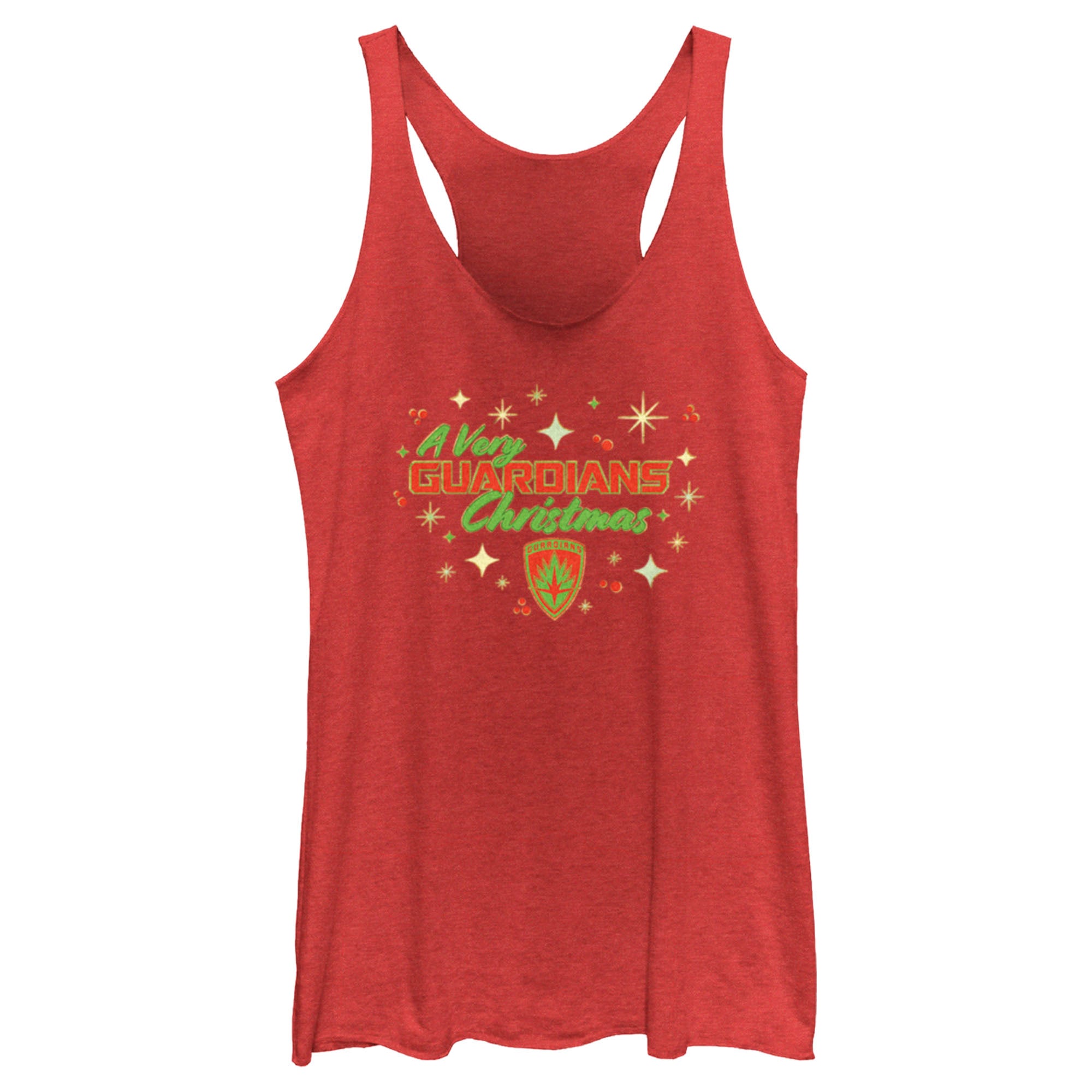 Women’S Guardians Of The Galaxy Holiday Special A Very Guardians Christmas Racerback Tank Top