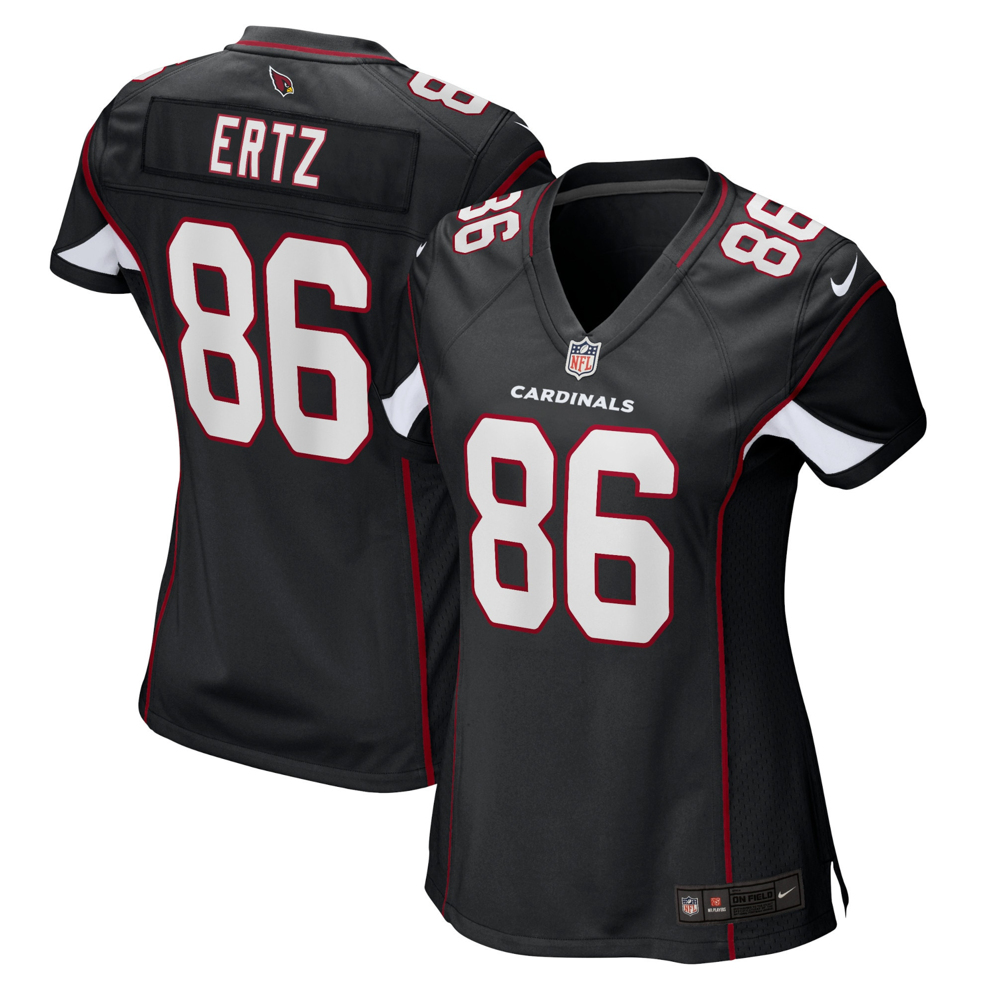 Zach Ertz Arizona Cardinals Womens Alternate Player Game Jersey – Black NFL