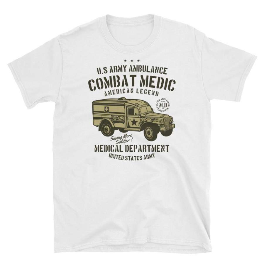 US Army Ambulance Combat Medic Vintage Poster T-Shirt