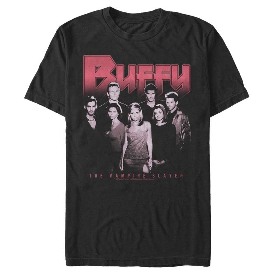 Buffy the Vampire Slayer Men’s Favorite Character Collage  T Shirt