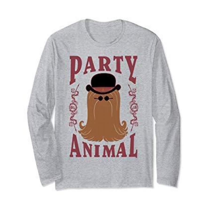 Addams Family Cousin It Party Animal Portrait Long Sleeve T-Shirt