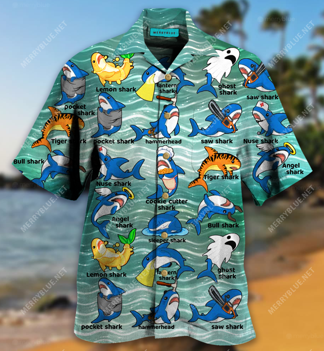 Funny Shark Species Unisex Hawaii Shirt Ha92318