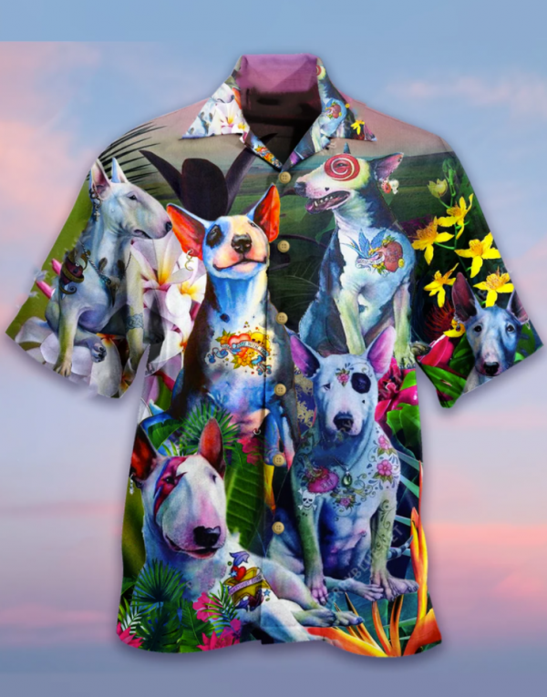 Bull Terrier Hawaii Shirt Unisex Adult Ha79318