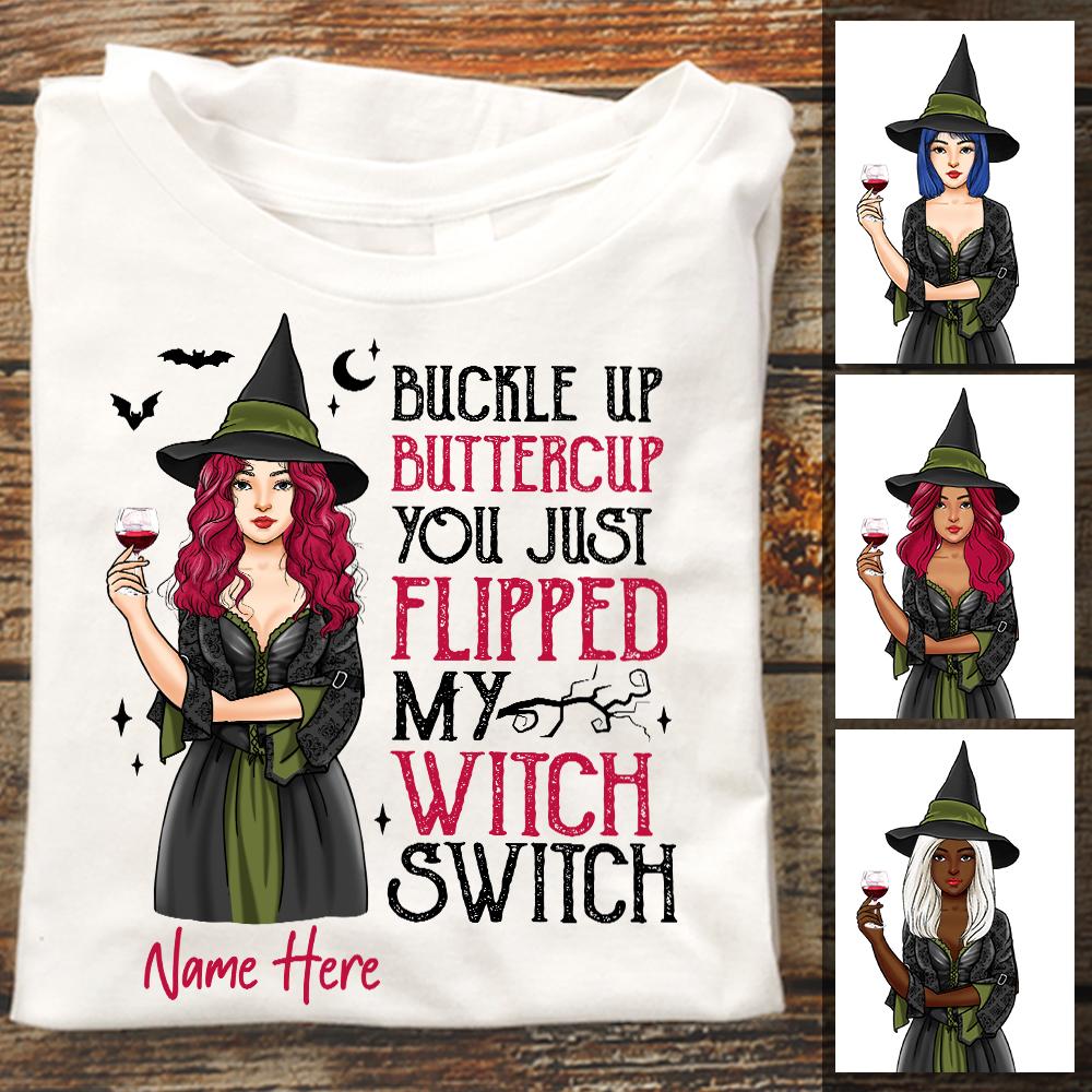 Personalized Witch Fall Halloween T Shirt