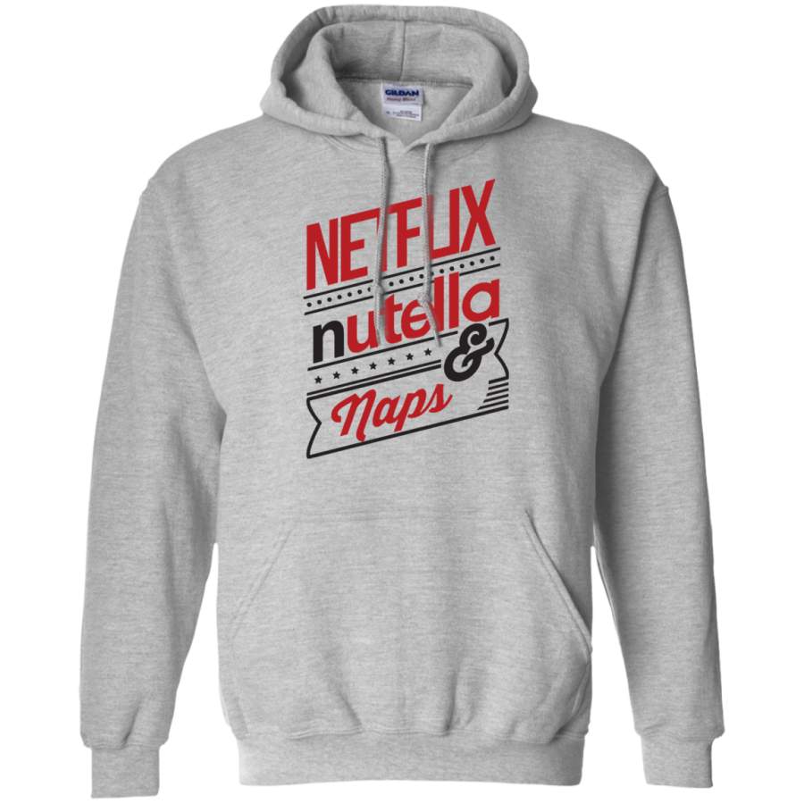 AGR NETFLIX, NUTELLA & NAPS Gildan Pullover Hoodie