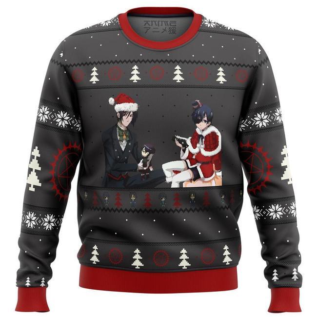 BLACK BUTLER PRESENTS PREMIUM UGLY CHRISTMAS SWEATER – AMAZING GIFT IDEA – THANKSGIVING GIFT