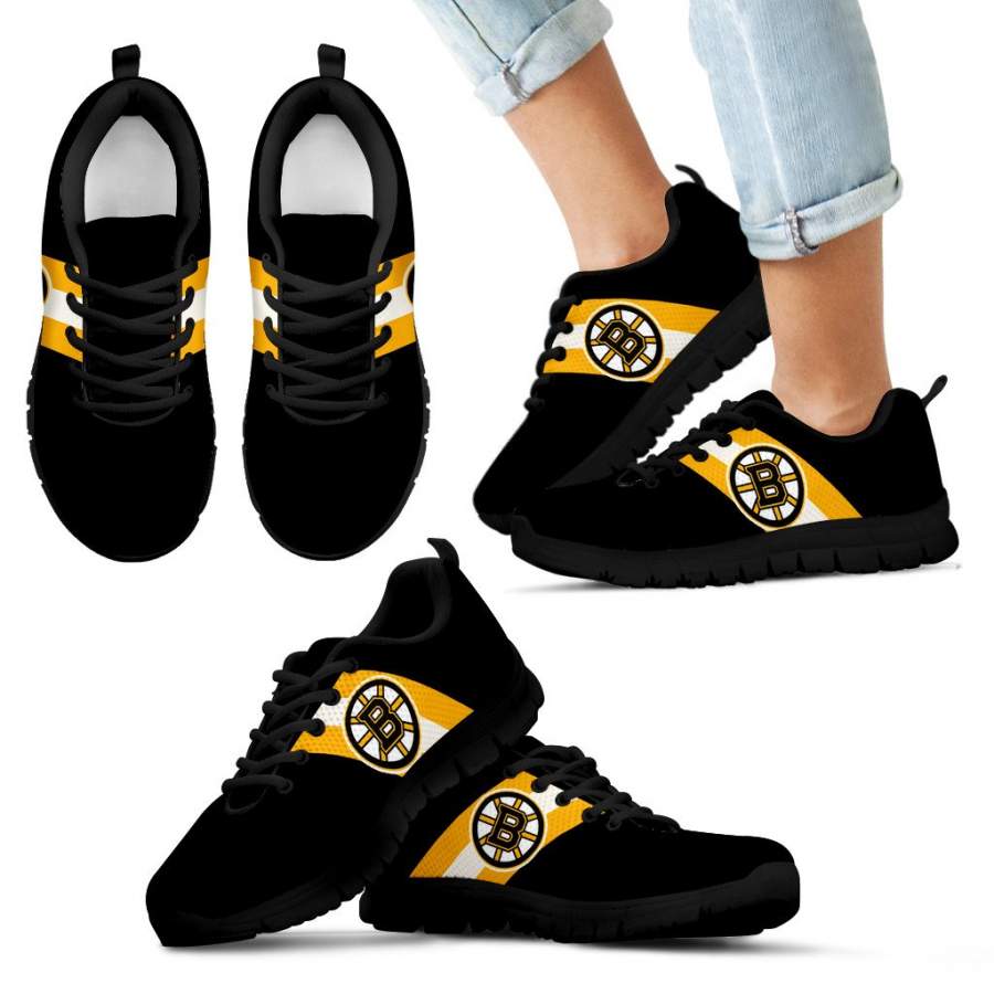 Three Colors Vertical Boston Bruins Sneakers