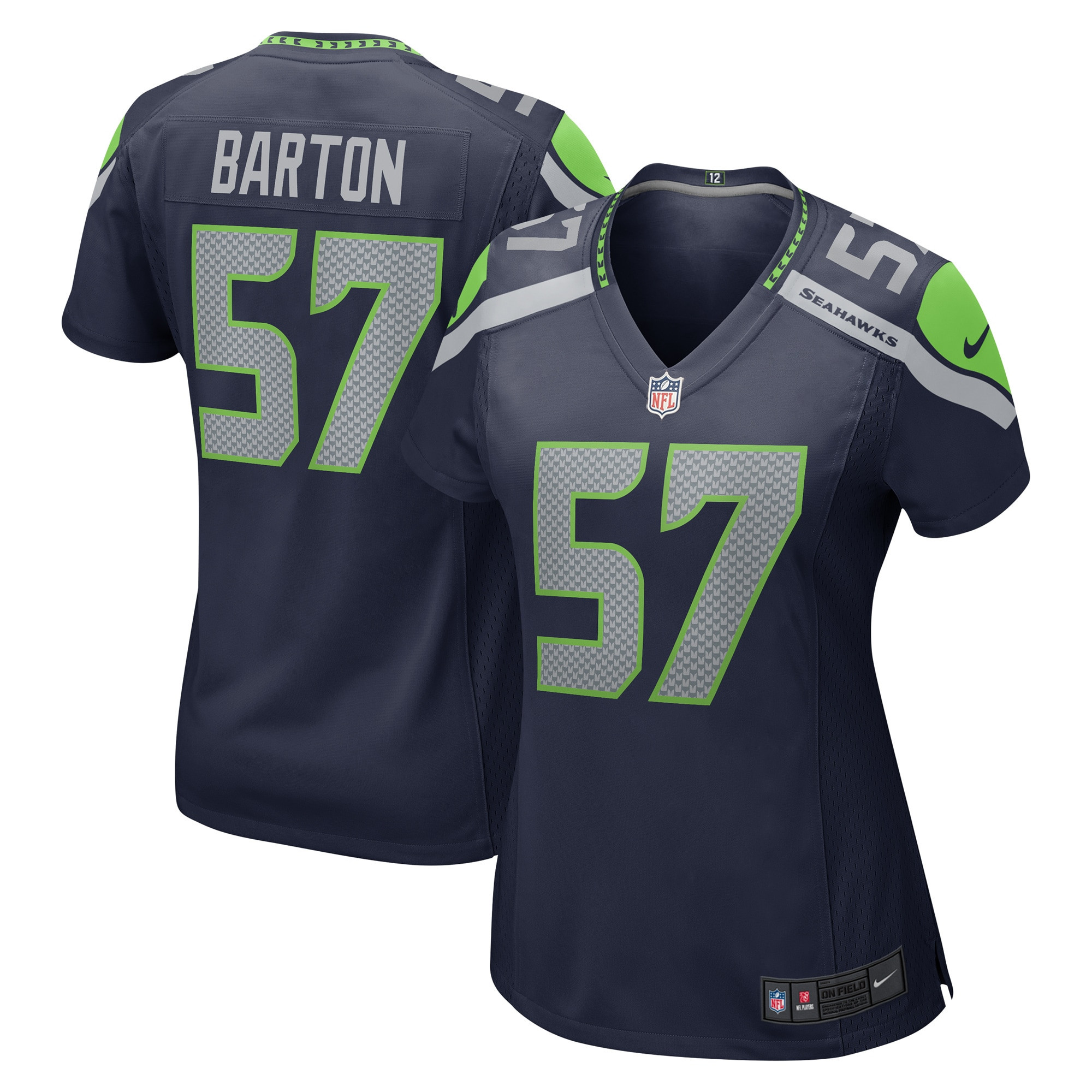 Cody Barton Seattle Seahawks Womens Game Jersey – College Navy NFL