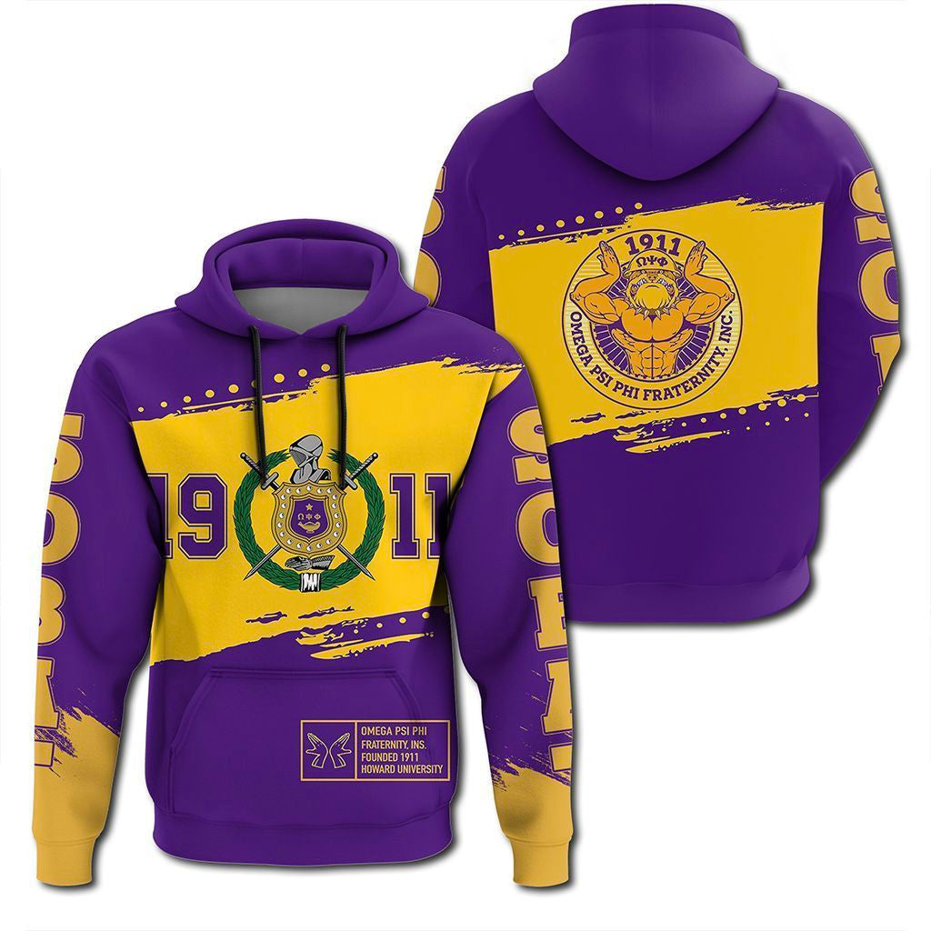 Wonder Print Hoodie – Omega Psi Phi University Hoodie