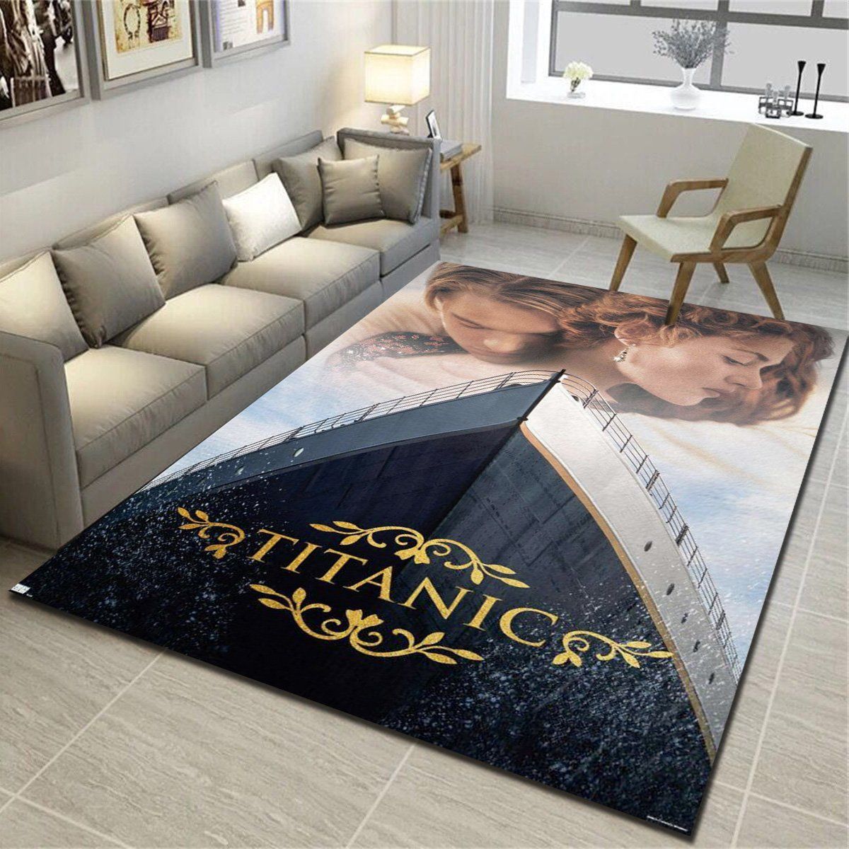 Titanic Key Art Rugs, Living Room Carpet