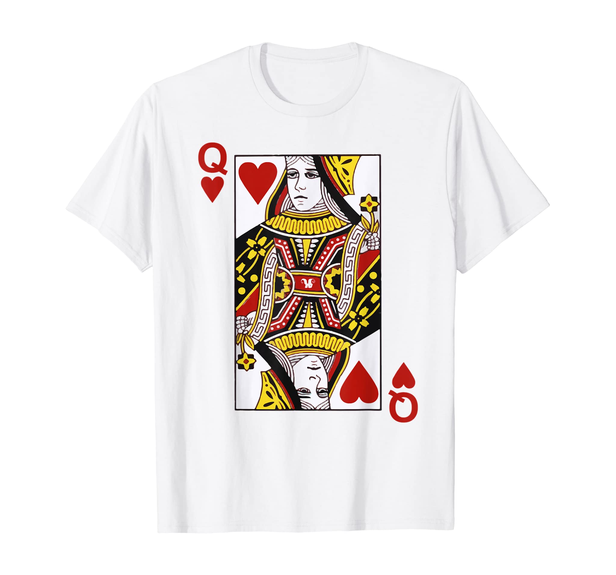 Queen of hearts Blackjack Cards Poker 21 Q Couple Matching T-Shirt