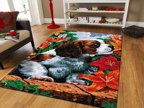 Puppy Dog Area Rug Living Room Rug Home Decor Floor Decor VH3