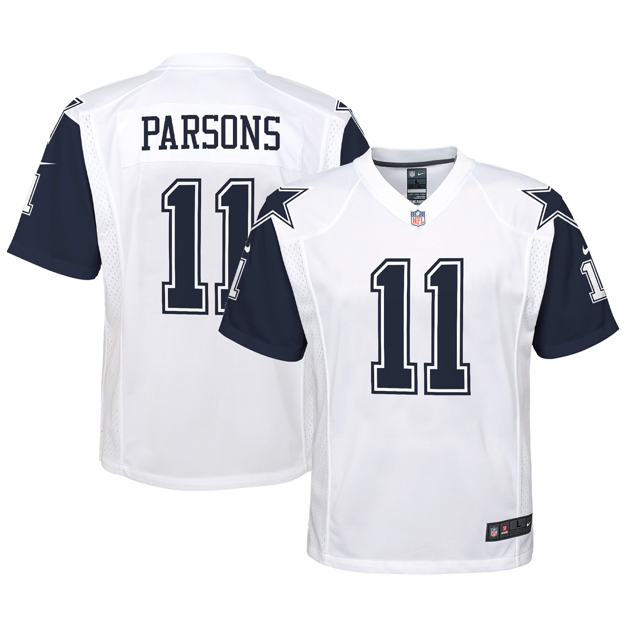 Youth Dallas Cowboys Micah Parsons White Alternate Game Jersey