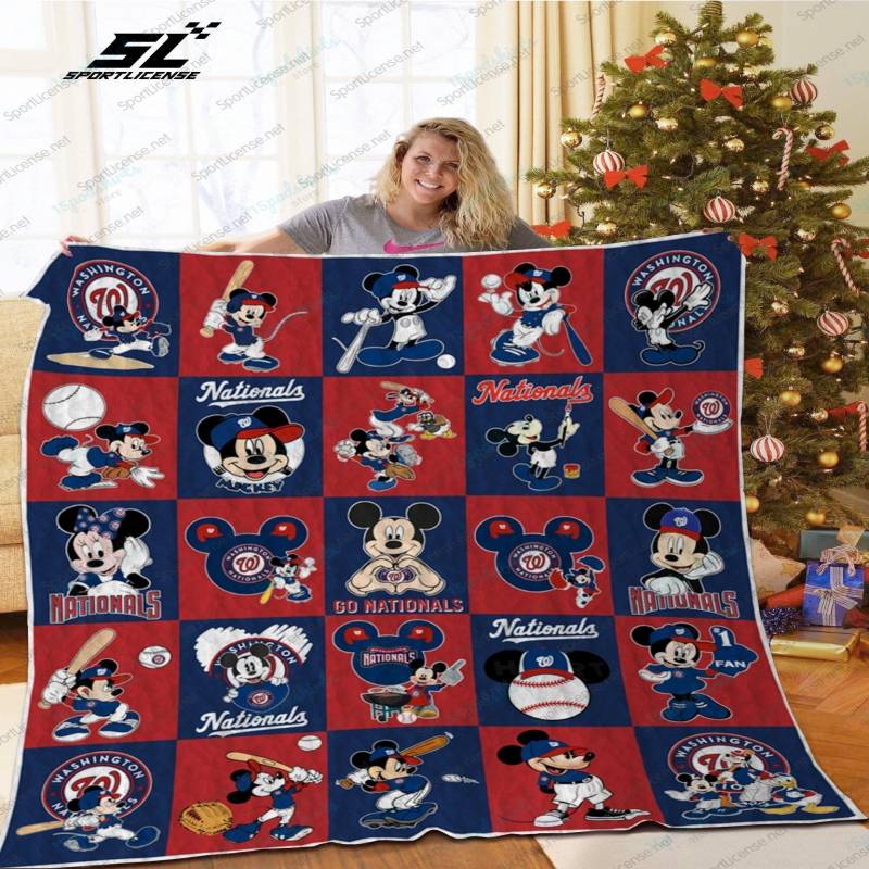 H Washington Nationals DN Quilt Blanket Ver 17