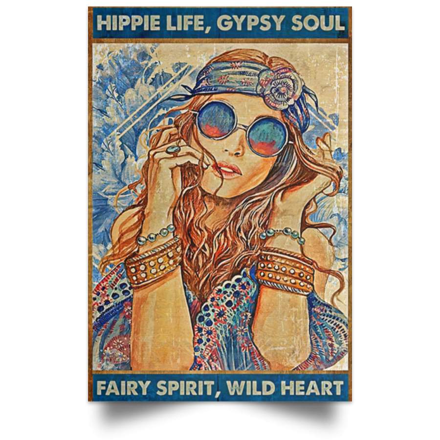 Hippie Life Gypsy Soul Hippie Poster Poster Art Design 2787