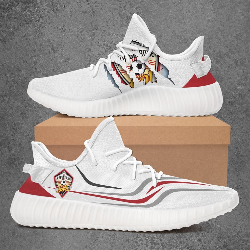 Albuquerque Sol Fc Usl League Two Yeezy White Shoes Sport Sneakers