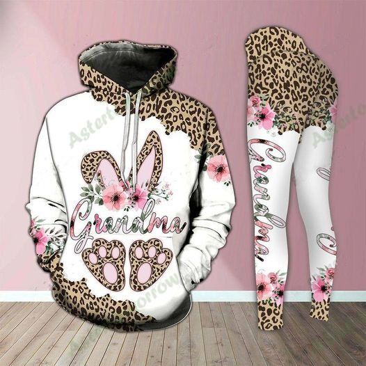 Grandma Hoodie + Leggings, Leopard Hoodie