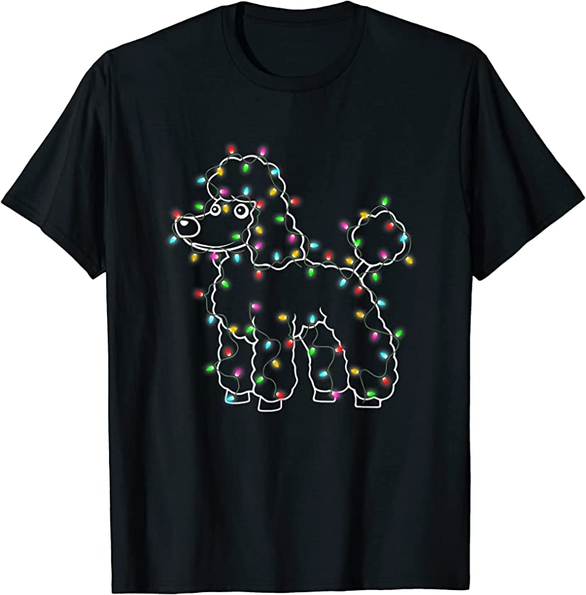 Poodle-Dogs Tree Christmas Sweater Xmas Pet-Animal Dog Gifts T-Shirt