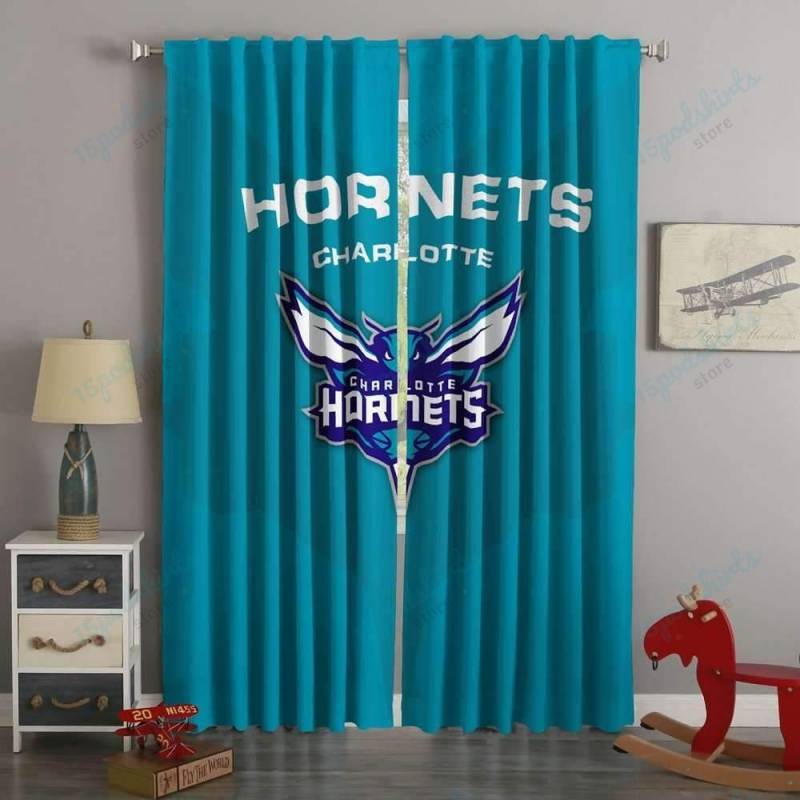 3D Printed Charlotte Hornets Custom Living Room Curtains