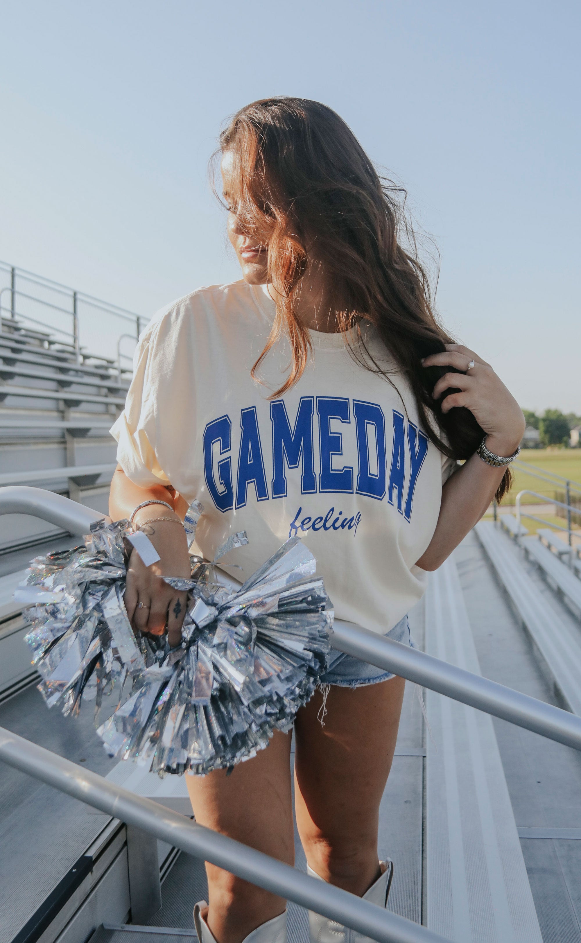 Charlie Southern: Gameday Feeling T Shirt – Blue