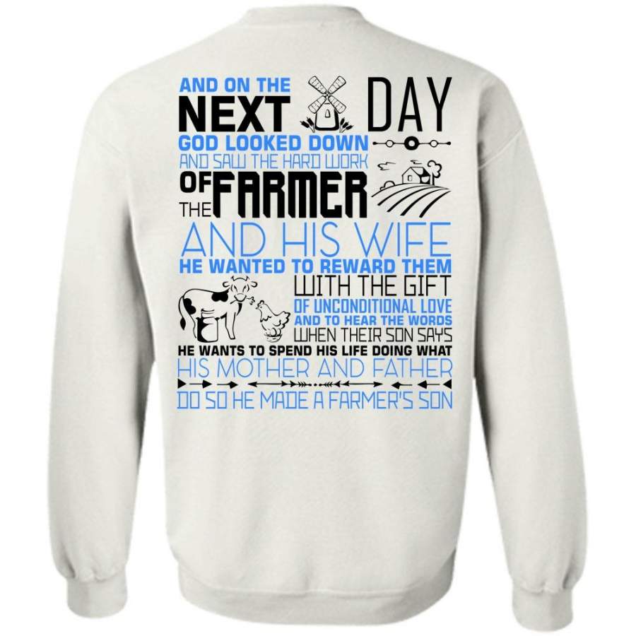 I Love Farming T Shirt, Hard Work Of Farmer Sweatshirt