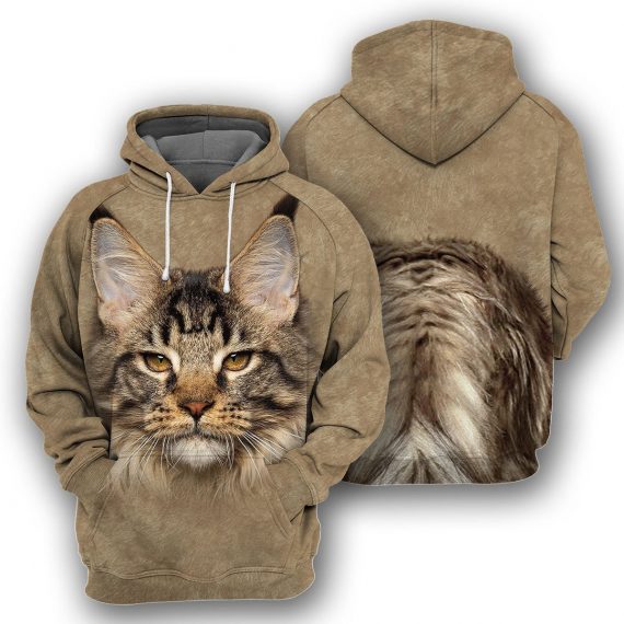 Maine Coon All Over Print Unisex Hoodie Cat Lovers