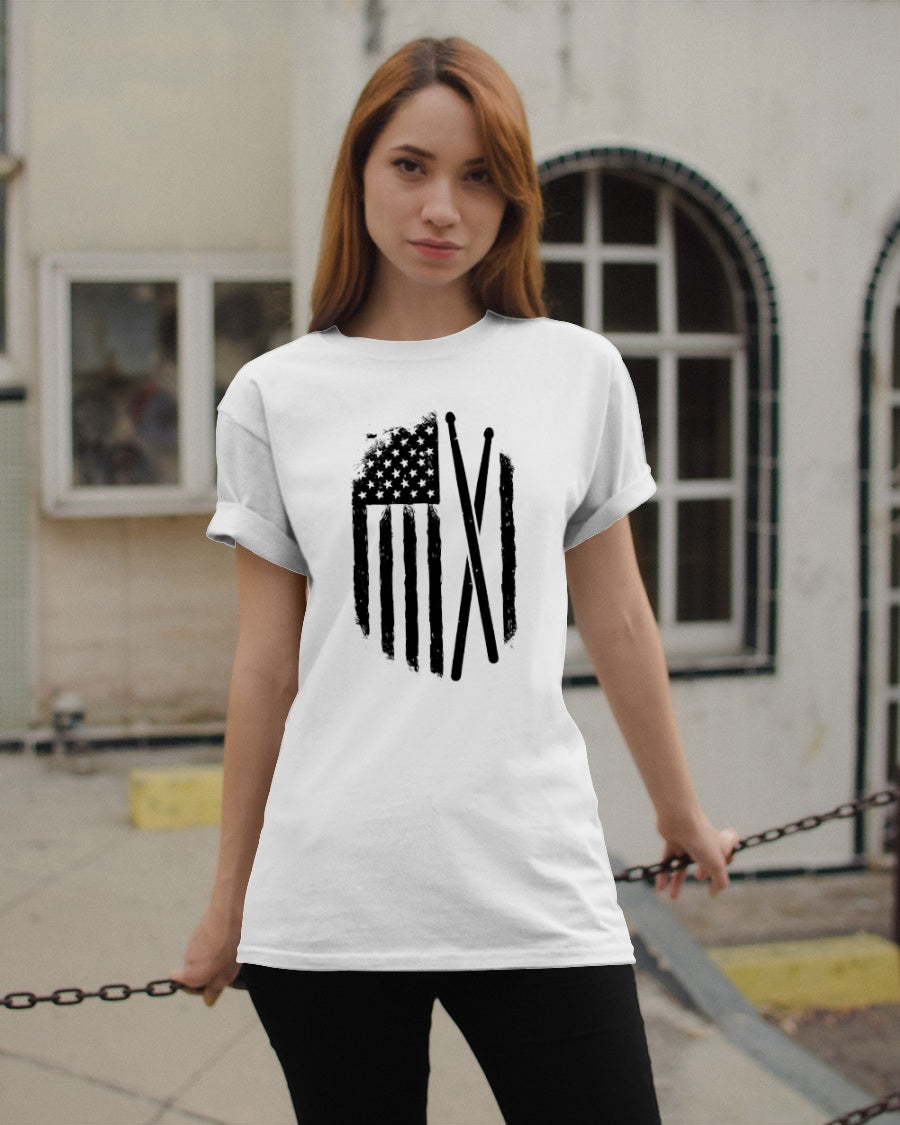 Drums American Flag Standard Women’s T-shirt