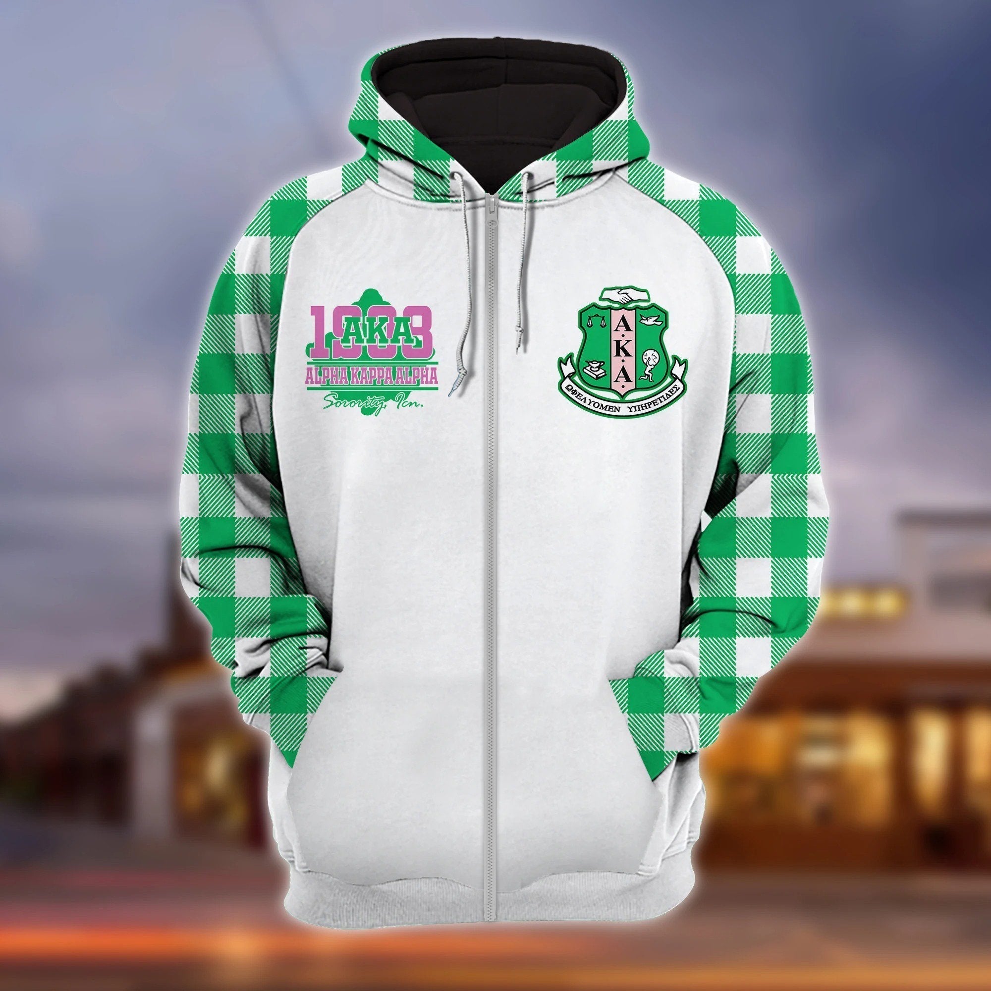 Alpha Kappa Alpha We Do The Pretty Girl Zip Hoodie