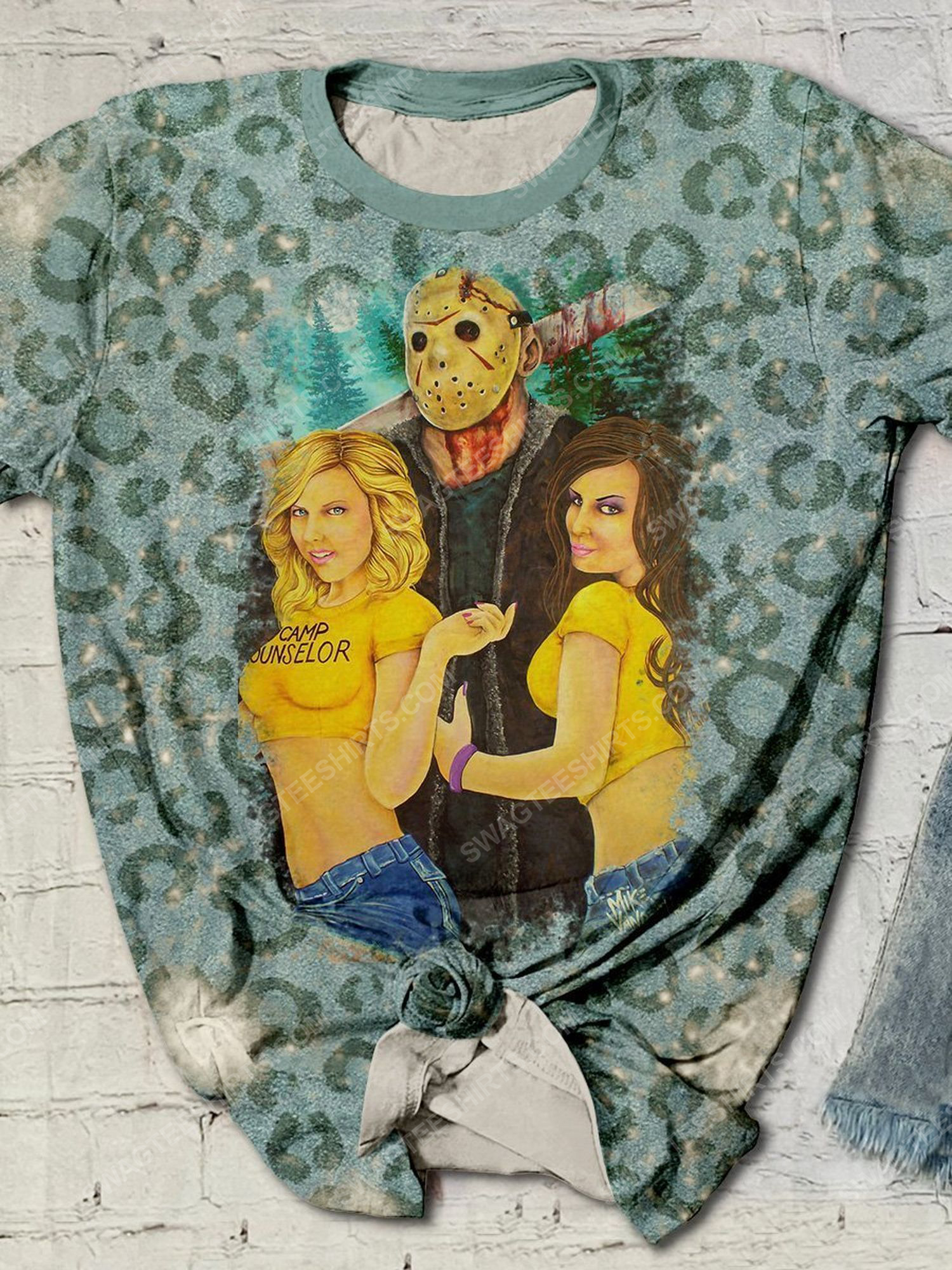 [Special Edition] Halloween Night Jason Voorhees Friday The 13Th Leopard Shirt – Maria (Halloween)