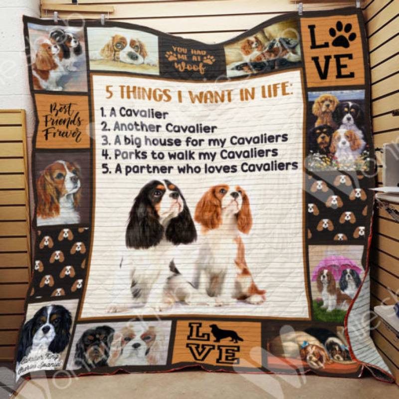 Cavalier King Charles Spaniel Dog Blanket DCB1001 95O41