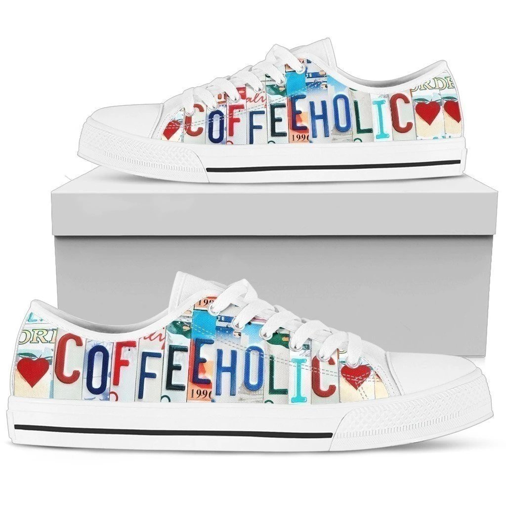 Coffeeholic Funny Women’s Sneakers Converse Style Coffee Lover Nh08