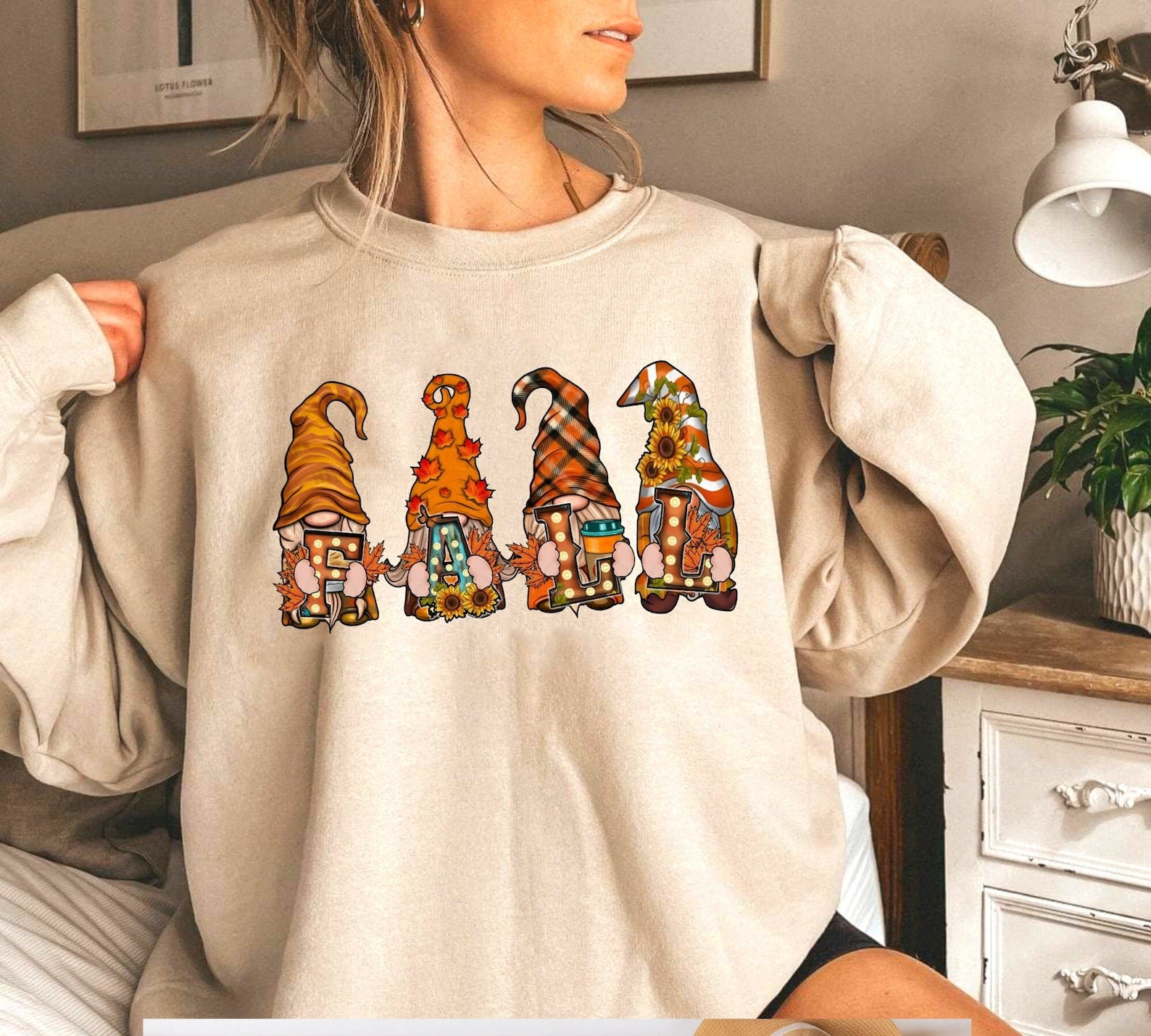 Cute Gnome Sweatshirt, Fall Gift, Fall Shirt, Gift For Thanksgiving