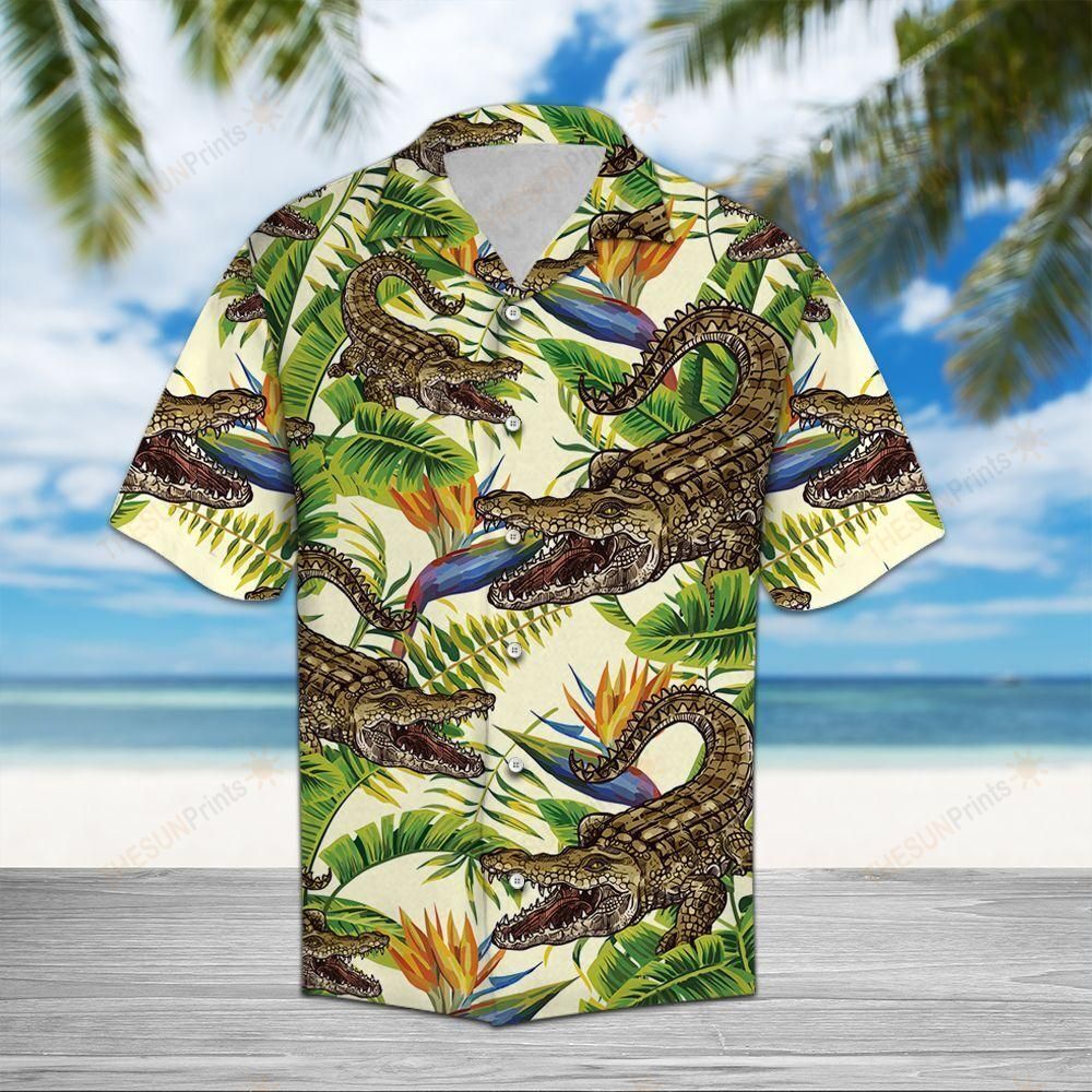 Crocodile Banana Palm Hawaiian Shirt Ha18420