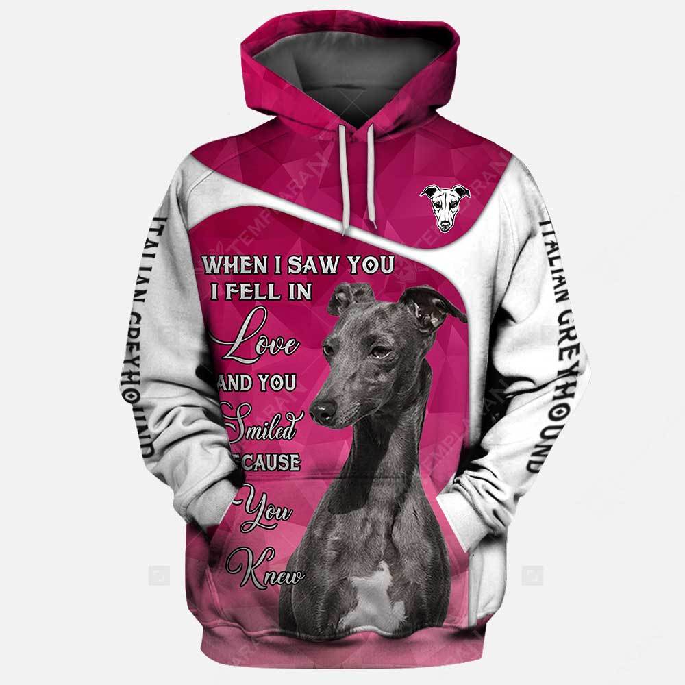 Italian Greyhound When I Saw You 3D Hoodie And T-Shirt Full Printing