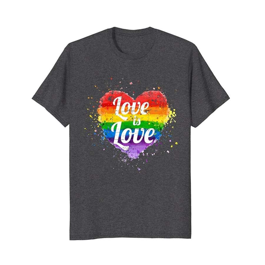 Love Is Love Pride Gay Lgbt Vintage Men’S Fashion T-Shirt