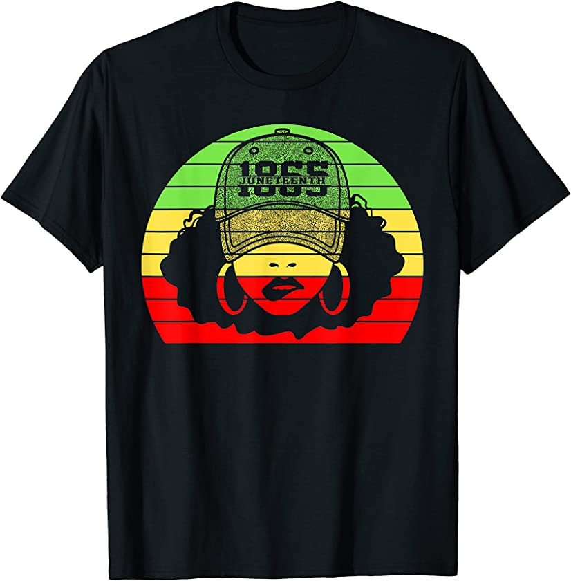 Vintage 1865 Juneteenth Celebrate Black Girl T-Shirt