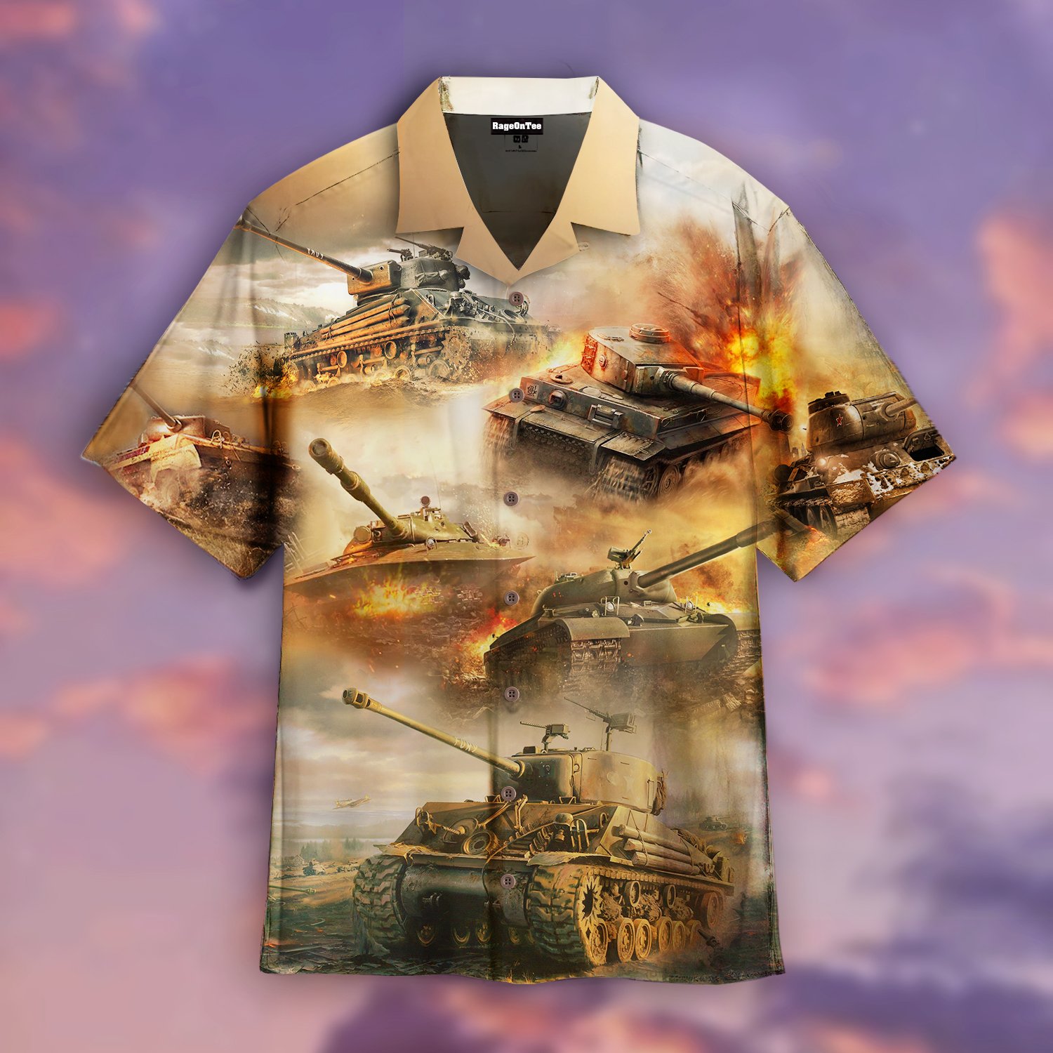 World Of America Tanks Veteran Hawaiian Shirt | Unisex | Adult | Hw4953