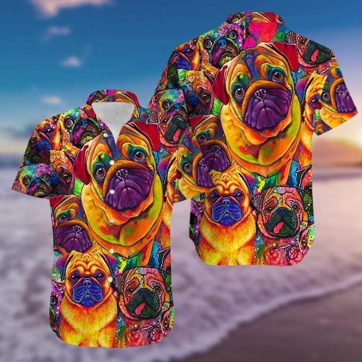 Amazing Galaxy Pug Hawaii Shirt For Men Women Ha108504