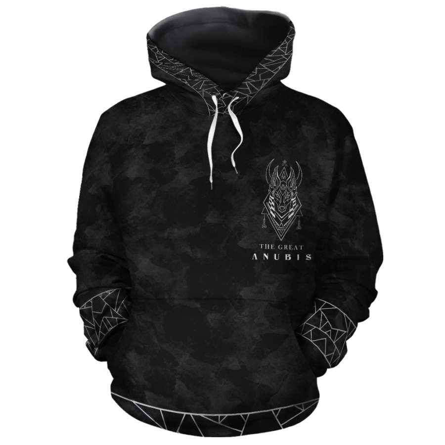 The Great Silver Anubis 1 All-over Hoodie