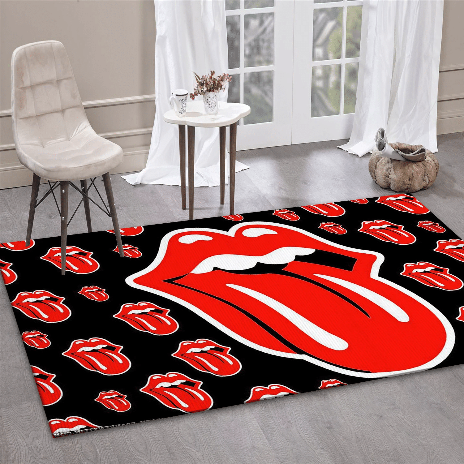 The Rolling Stones Icon Music Area Rug For Christmas, Living Room  Rug – Christmas Gift Us Decor