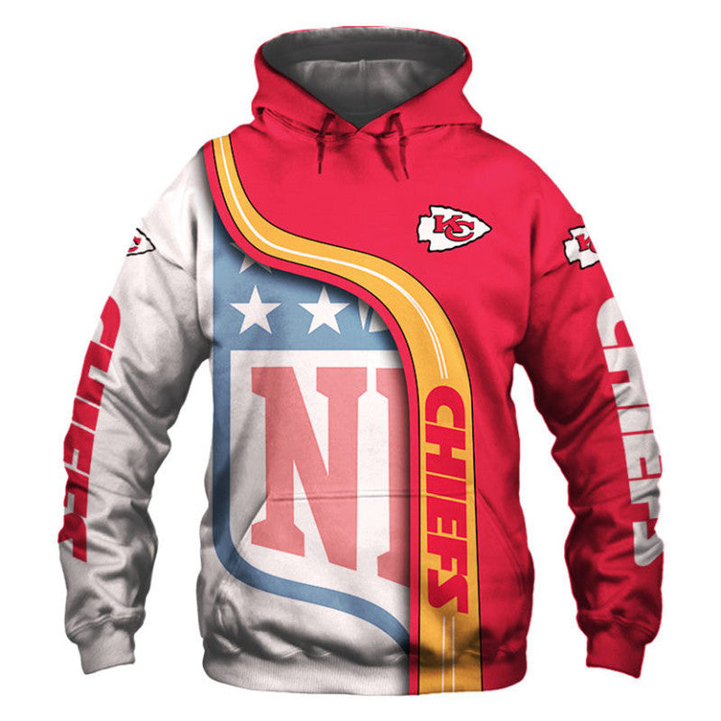 Kansas City Chiefs Hoodies Football 3D No 08