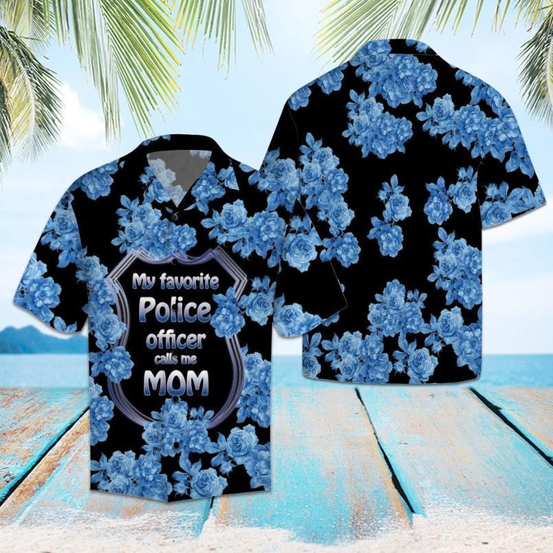 Police Mom Hawaii Unisex Print Aloha Short Sleeve Casual Shirt Ha46695