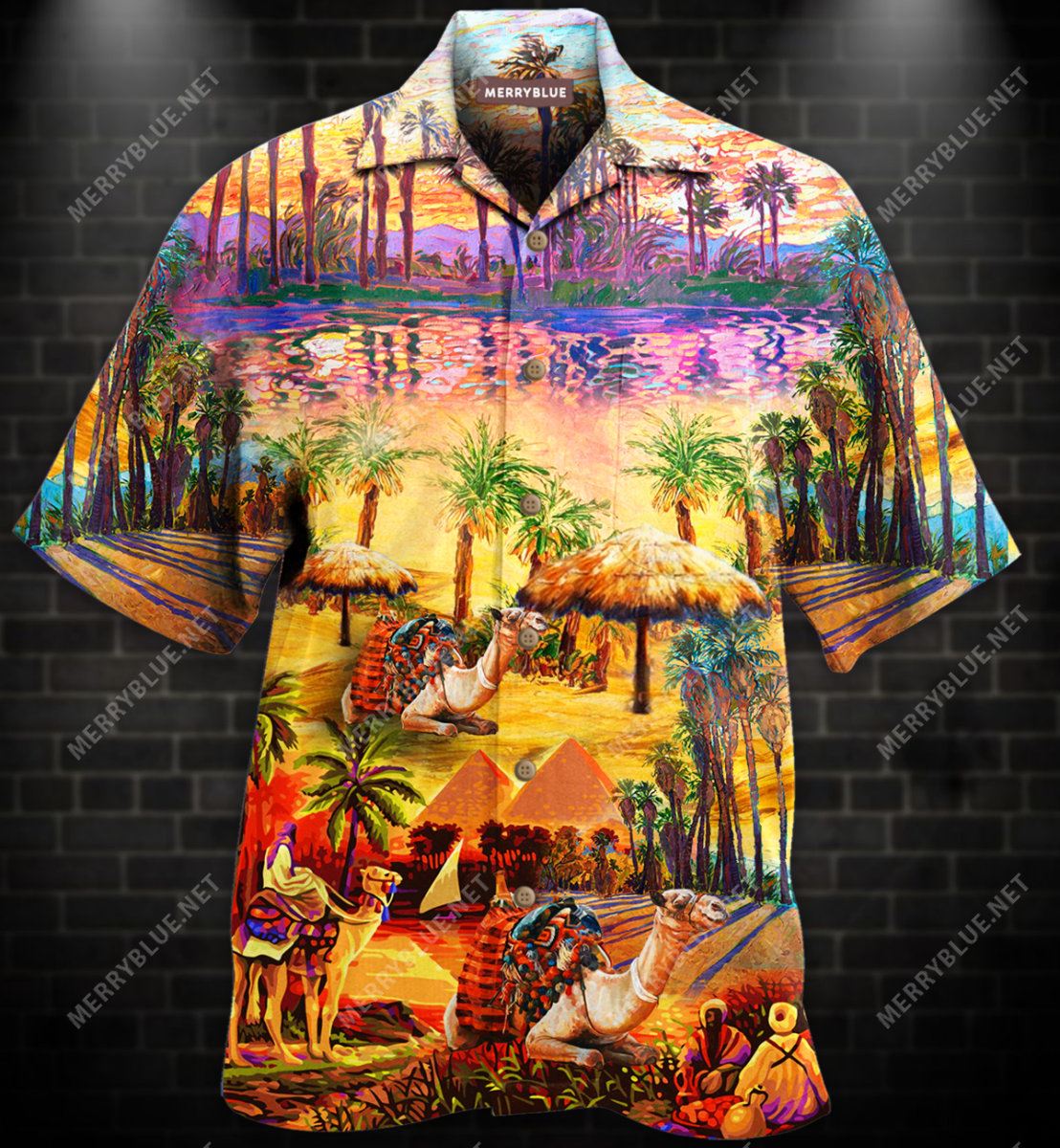 Relaxing Day In Peaceful Oasis Unisex Hawaii Shirt Ha69377