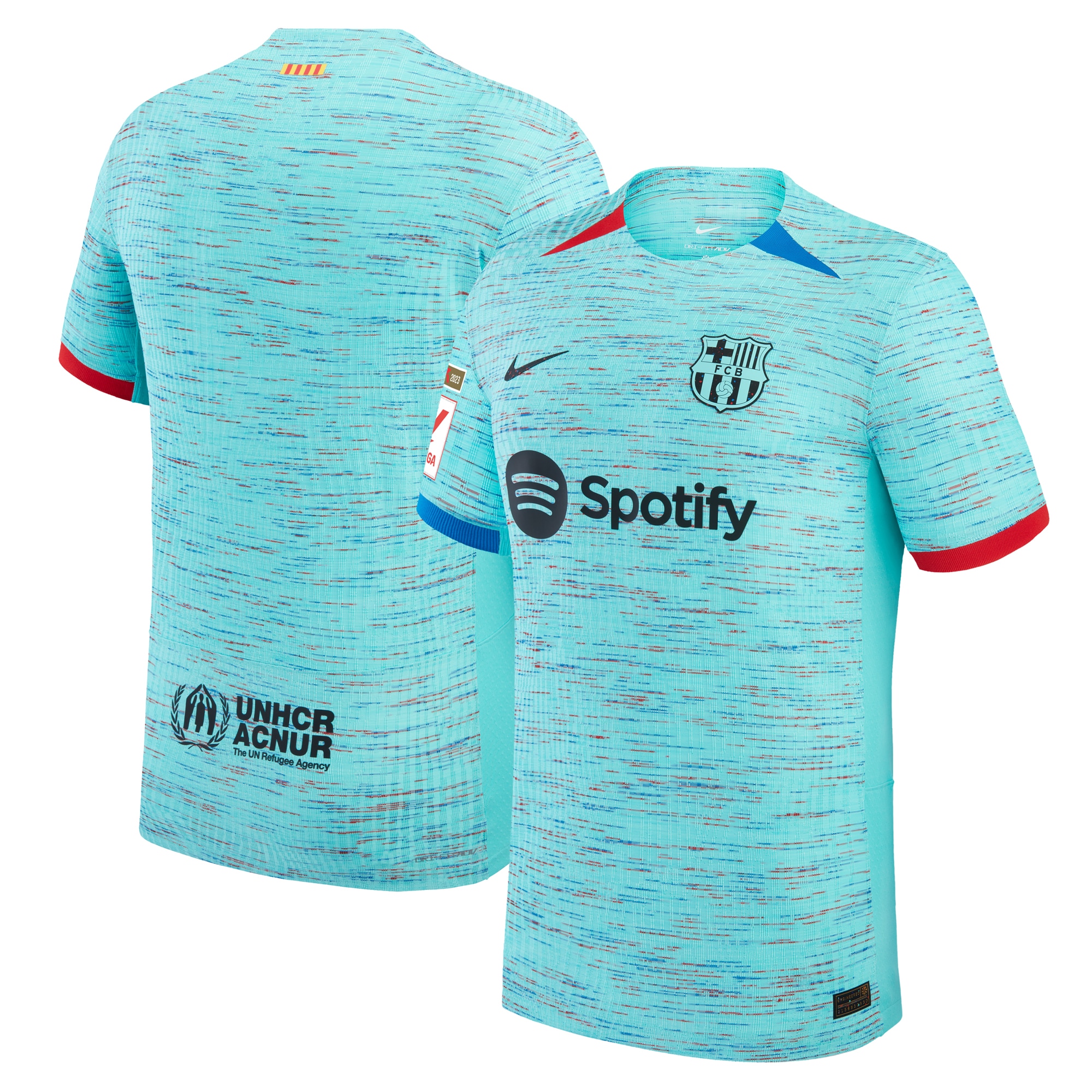 Barcelona 2023/24 Third Match Authentic Jersey – Aqua