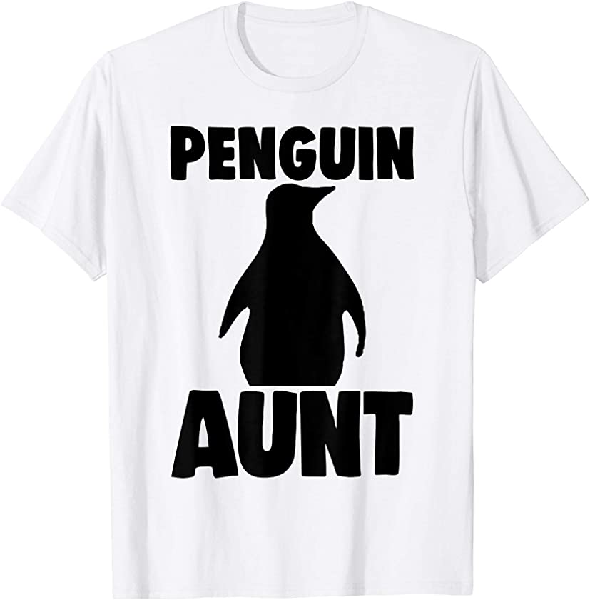 Funny Vintage Penguin Tee Shirt Men Funny Penguin Aunt T-Shirt