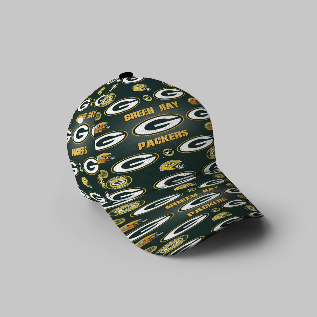 Green Bay Packers Emblem Seamless 3D Printing Baseball Cap Classic Hat