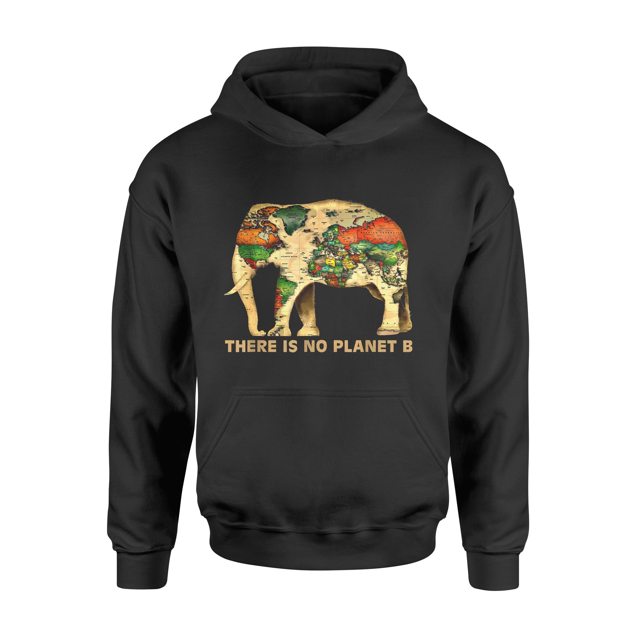 Animals Gift Idea – There Is No Planet B Elephant For Animals Lovers – Standard Hoodie